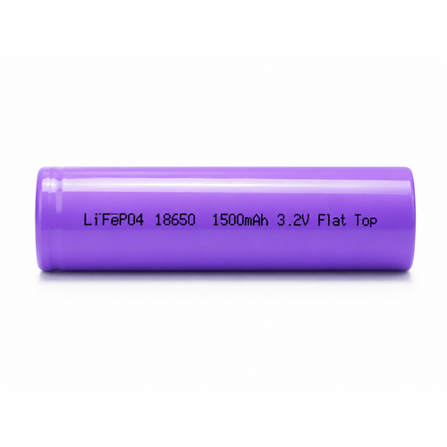 Power Portable 3.2V 18650 LiFePO4 battery front view