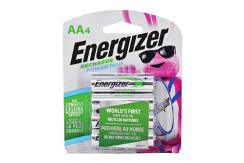 AA Energizer Recharge NH15BP4 NiMH 2300 mAh Batteries (4 Card)