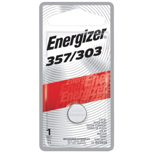 303 / 357 Energizer Silver Oxide Button Battery (LR44)