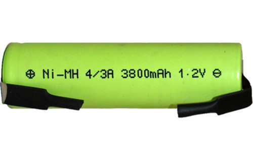 4/3 A (F) NiMH Battery with Tabs (3800 mAh)