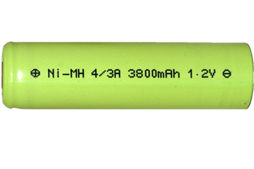 4/3 A (F) NiMH Flat Top Battery (3800 mAh)