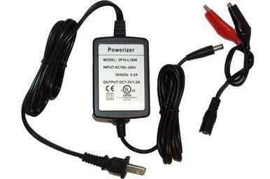 Power Portable 6.4V LiFePO4 smart charger with clip adapter