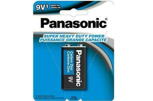 9 Volt Panasonic Heavy Duty Battery (Carded)
