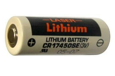 FDK Sanyo CR17450SE 3 volt lithium battery with button top