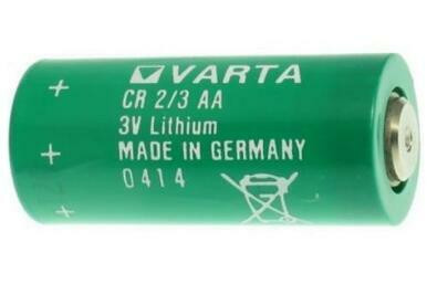 Varta CR2/3AA 3V lithium battery front view
