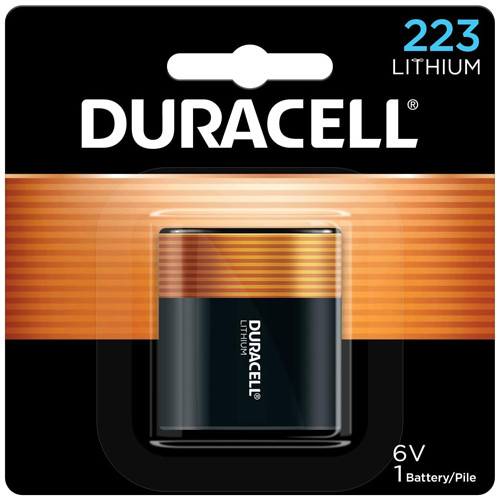 Duracell Ultra DL223 6 Volt Photo Lithium Battery (On a Card)