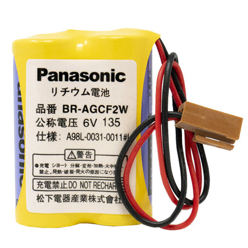BR-AGCF2W lithium battery with connector for industrial controls
