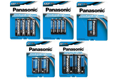 Panasonic Heavy Duty battery combo pack with assorted sizes