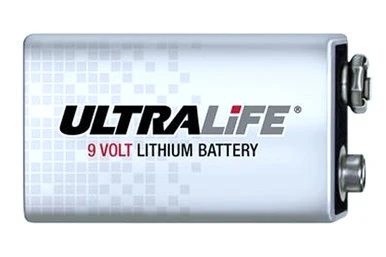 UltraLife U9VL 9 volt lithium 1200mAh battery