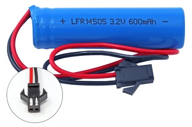 3.2V 600 mAh LiFePO4 battery pack for Gama Sonic solar lamps