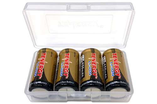 Tenergy RCR123A 3.7 Volt 650mAh Li-ion Batteries (4-Pack in Case)  (ARLO Certified)