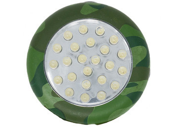 Camouflage 24 head LED puck light with magnet and hook