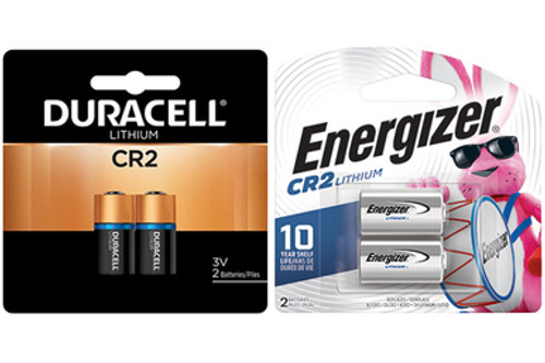 2 x Duracell + 2 x Energizer CR2 3 Volt Lithium Battery Combo (4 Total)