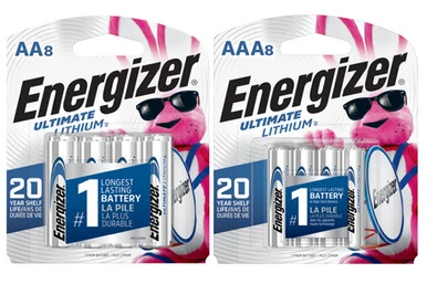 Energizer Ultimate Lithium AA and AAA batteries L91 and L92 pack