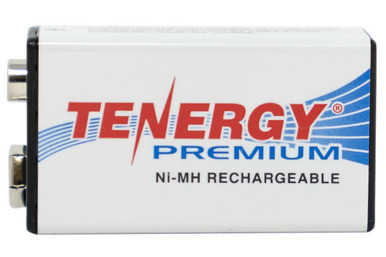 Tenergy 9 Volt Premium NiMH rechargeable battery, 250 mAh