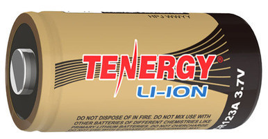 Tenergy RCR123A (16340) 3.7 Volt Lithium Ion Battery (650 mAh)