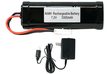 Power Portable 7.2V 3300mAh NiMH battery pack with wall charger