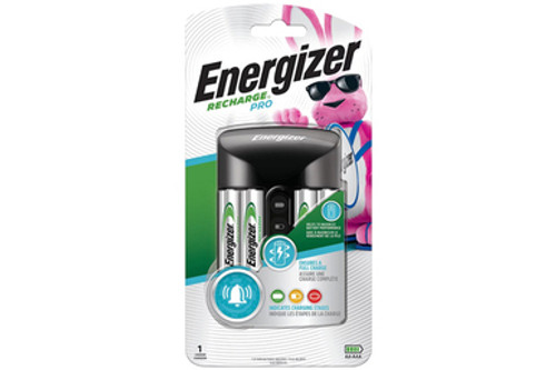 Energizer Recharge Pro Battery Charger + 4 AA Energizer NiMH Batteries