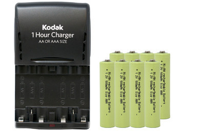 Kodak K6200 smart charger with eight AAA NiMH batteries