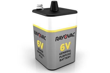 Rayovac 941C 6 volt spring top lantern battery