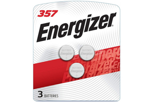 3-Pack 357 Energizer (LR44/A76) Silver Oxide Button Batteries