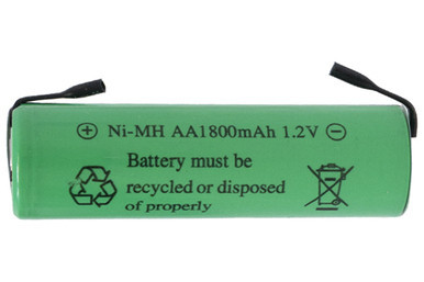 Power Portable AA NiMH battery with tabs for battery pack building