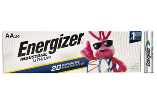 24-Pack AA Energizer Industrial Lithium (LN91 / L91) 1.5 Volt Batteries