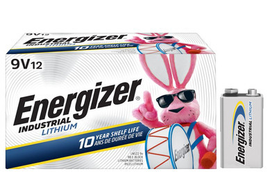 12-pack Energizer Ultimate Lithium 9 volt batteries LN522