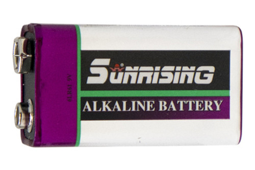 9 Volt Sunrising Alkaline Battery