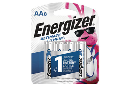 8-Card AA Energizer Ultimate Lithium 1.5 Volt Batteries (L91)