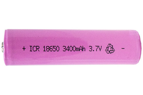 Power Portable 18650 protected button top Li-Ion battery