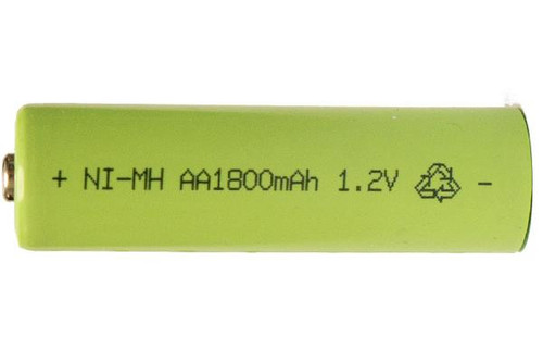 Power Portable AA NiMH 1800 mAh rechargeable battery front view