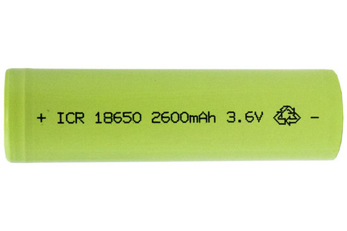 Power Portable 18650 2600mAh flat top lithium ion battery