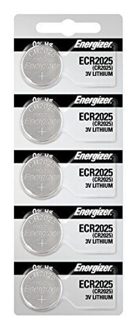 CR2025 Energizer 3 Volt Lithium Coin Cell Batteries