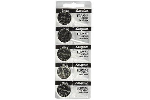 Energizer CR2016 3 volt lithium coin cell batteries 5 card pack
