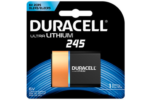 4-pack Duracell Ultra 245 2CR5 photo lithium batteries on a card