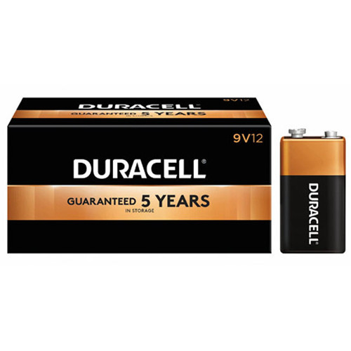 72-pack Duracell Coppertop MN1604 9 Volt alkaline batteries