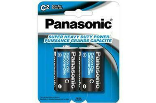 96-Pack C Panasonic Heavy Duty Batteries (48 Cards of 2)