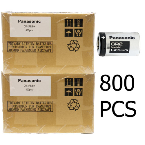 800-Pack CR2 Panasonic Industrial 3 Volt Lithium Batteries