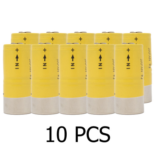 Ten-pack Sanyo 2N-650SC rechargeable battery packs
