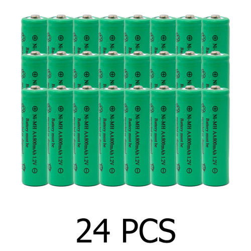 AA rechargeable batteries by Power Portable, 24-count pack