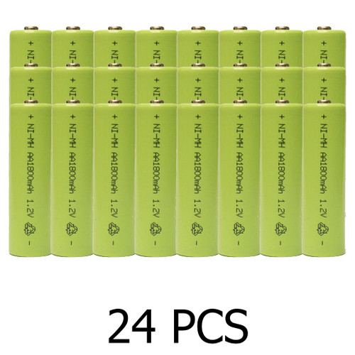 24-Pack AA NiMH 1800 mAh Batteries
