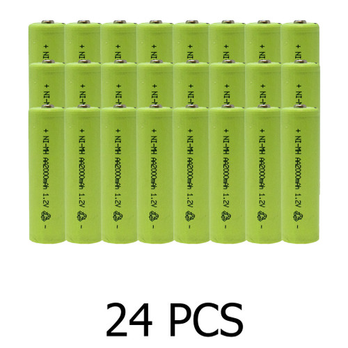 24 rechargeable AA batteries by Power Portable