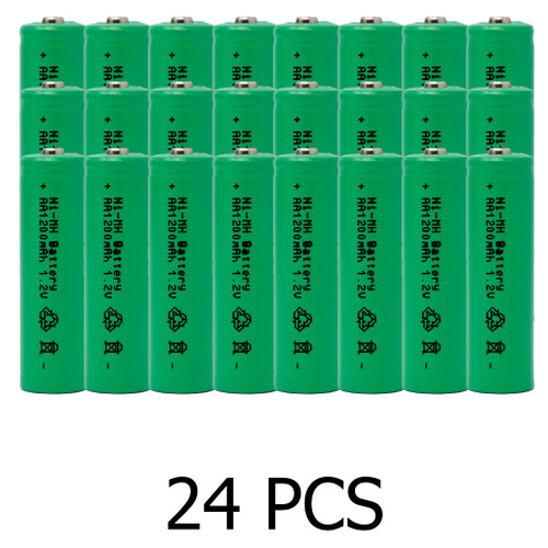 24-Pack AA NiMH 1200 mAh Rechargeable Batteries