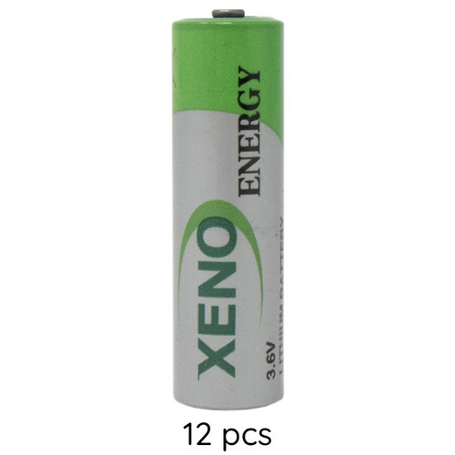 Xeno XL-060F AA lithium batteries arranged for industrial use
