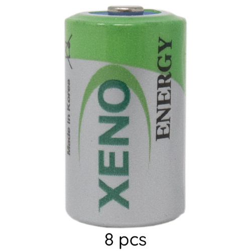 8-Pack Xeno XL-050F 3.6V 1/2 AA 1.2Ah Lithium Batteries