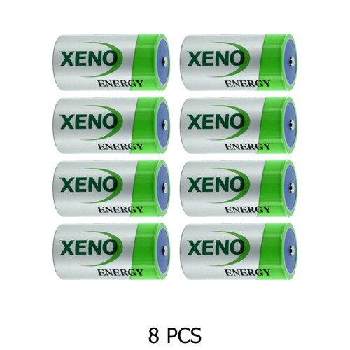 8-Pack Xeno XL-205F 3.6V D 19Ah Lithium Batteries