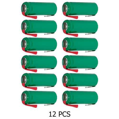 Power Portable rechargeable 2/3 AAA NiMH batteries, 12 count