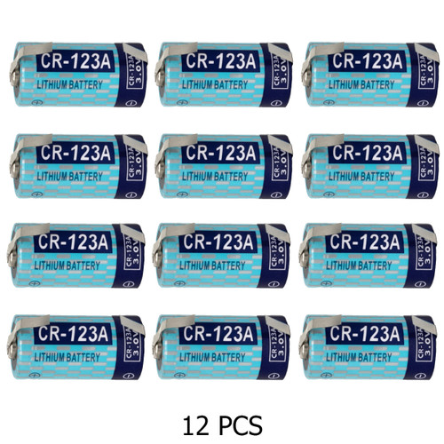 12-Pack Powerizer CR123A 3 Volt Lithium Batteries with Tabs