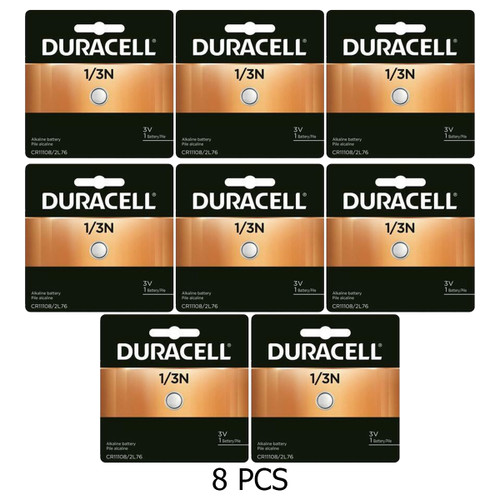 8-Pack Duracell DL1/3N (2L76) 3 Volt Lithium Batteries